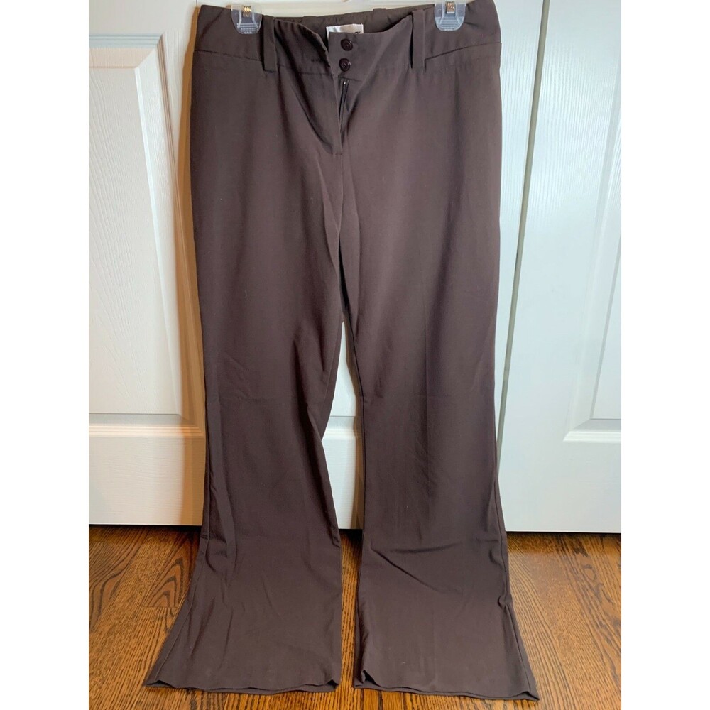 Byerwear Brown Dress Pants Trousers Two-Button and Zip - Size 9